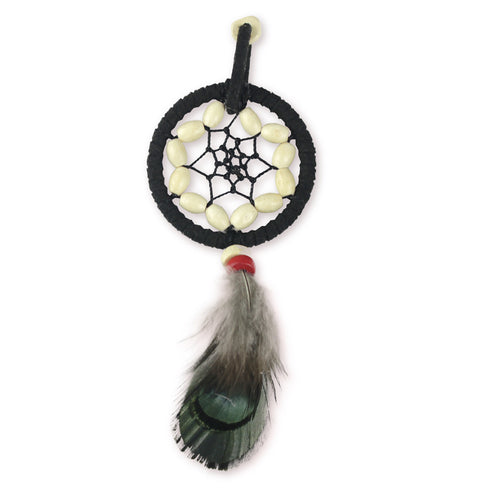 Indian Style Retro Handmade Dream Catcher Feather Colored Beads Keyring Keychain Dreamcatcher Gift Home Decor Crafts ELY