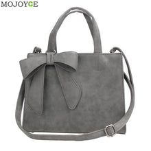 Korean Bow Women Leather Handbag PU Women Messenger Bags Shoulder Crossbody Bag Cute Butterfly Knot Handbag Bolsas Femininas ELY