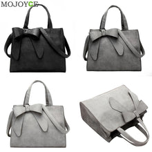 Korean Bow Women Leather Handbag PU Women Messenger Bags Shoulder Crossbody Bag Cute Butterfly Knot Handbag Bolsas Femininas ELY