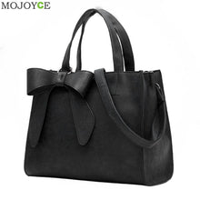 Korean Bow Women Leather Handbag PU Women Messenger Bags Shoulder Crossbody Bag Cute Butterfly Knot Handbag Bolsas Femininas ELY