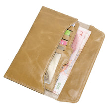 Korean Cow Leather Long Flip Women Wallet Trendy Card Purse Clutch Bag Coin Holder Purse Leather Handbag ELY