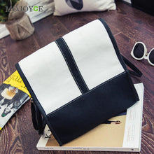 Korean Style Patchwork Women Bag Canvas Tassel Crossbody Women Messenger Bag Satchel Shoulder Tote Clutch Bolsas Femininas ELY