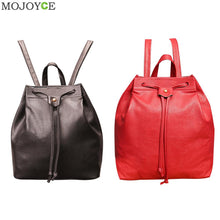 Korean Women PU Leather Backpack Mini Students Girls School Bag Vintage Backpack Mochilas Mujer Rucksack Designer ELY