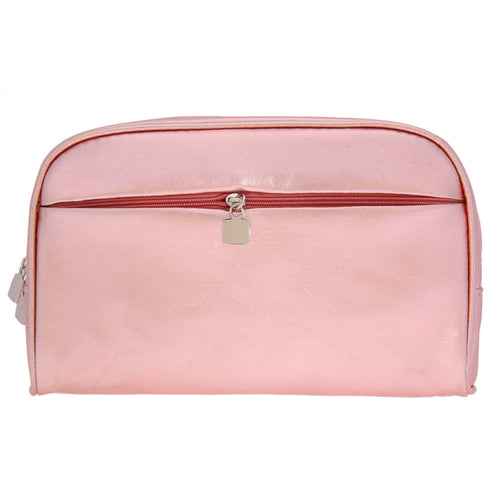 Large Capacity Waterproof Cosmetic Bag Storage Travel Organizer Toiletry Solid Color PU Cosmetics Makeup Bag 1STL ELY