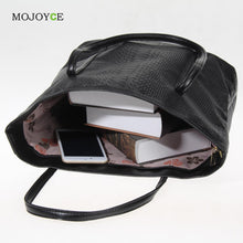 LeatherPU Women Bag Leather Handbag Bags Shoulder Tote bag Large Handbag Crocodile pattern Bolsas 1STL ELY