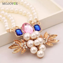 Listed Alloy Pearl Rhinestone Necklace Jewellery ELY