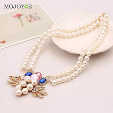 Listed Alloy Pearl Rhinestone Necklace Jewellery ELY