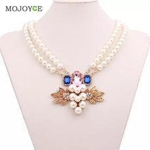 Listed Alloy Pearl Rhinestone Necklace Jewellery ELY
