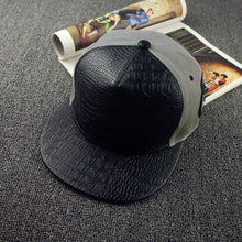 Mens Boy Adjustable Baseball Cap Casual Leather Snapback hip-hop Hat 1STL ELY