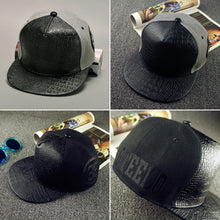 Mens Boy Adjustable Baseball Cap Casual Leather Snapback hip-hop Hat 1STL ELY