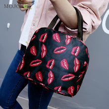 Nylon Small Square Women Bag Floral Printing Shoulder Crossbody Handy Bag Nylon Waterproof Tote Handbag Mummy Lunch Bags ELY