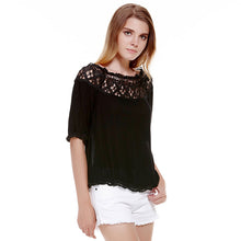 Off Shoulder Women Blouses Tops Half Sleeve Shirt Women Blusa Plus Size blusas femininas Hollow Off Shoulder Top ELY