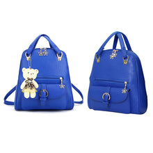 PU Leather Backpack School Bag Student Mochila Feminina Candy Color Women Bags Mochila Bagpack School Bags for Teenagers ELY