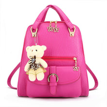 PU Leather Backpack School Bag Student Mochila Feminina Candy Color Women Bags Mochila Bagpack School Bags for Teenagers ELY