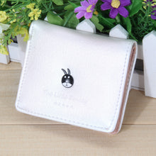 PU Leather Women Wallets Solid Color Women Short Wallets Ladies Cartoon Purses Small Clutch Card Holder Coins Pocket ELY