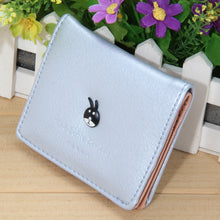 PU Leather Women Wallets Solid Color Women Short Wallets Ladies Cartoon Purses Small Clutch Card Holder Coins Pocket ELY