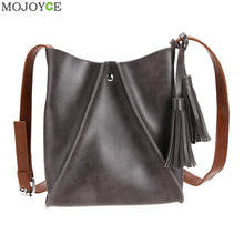 PU Women Bag Retrowith Tassel Shoulder Crossbody Bag Women Leather Handbag Designer Handbag Bolso Mujer ELY