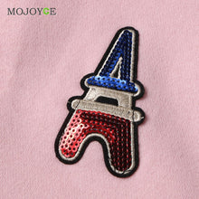 Patch Sweatershirt Women Loose Knitted Jumper Oversized Sweatershirt Knitwear Pullover Christmas Hoodie Pull Femme ELY