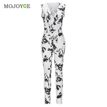 Printing Women Jumpsuit Clubwear V Neck Playsuit Bodycon Bodysuit Party Trousers Rompers Womens Jumpsuit combinaison femme ELY