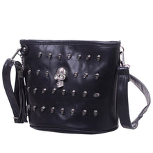Retro Skull Design Women Messenger Bags Handbags Shoulder Bags Satchel Clutch Girl Black Crossbody Bag bolsas borse ELY