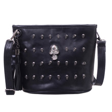 Retro Skull Design Women Messenger Bags Handbags Shoulder Bags Satchel Clutch Girl Black Crossbody Bag bolsas borse ELY