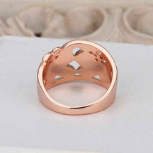 18k gold plated rings for men rose wihte flower anel feminino joias 523 ELY