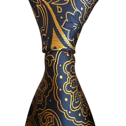 Silk Classic Mix Color JACQUARD WOVEN Silk Men's Tie Necktie ELY