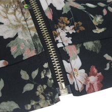 Jacket Women Floral Print Baseball Jacket Zipper Varsity Outwear Coat Women Bomber Jacket jaqueta feminina ELY