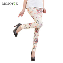 Trendy Skinny Floral Print Leggings Women Stretchy Sexy Pencil Pants Free Size Fitness Legging Fitness Women Leggins ELY