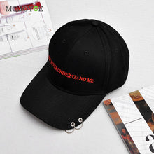 Men Women Baseball Hat Peaked Cap Adjustable Snapback Black/white HipHop Hat 1STL ELY