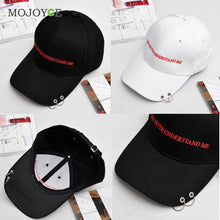 Men Women Baseball Hat Peaked Cap Adjustable Snapback Black/white HipHop Hat 1STL ELY