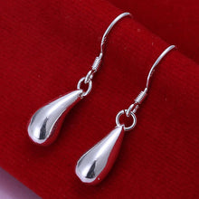 silver plated earing Waterdrop drop Earring silver plated Earrings 36 ELY