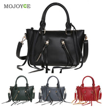 Fasion Women Leather Handbags Tassels Shoulder Cross Body Women Messenger Bag Large Capacity Women Bags Tote ELY