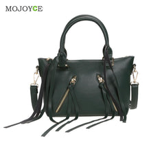 Fasion Women Leather Handbags Tassels Shoulder Cross Body Women Messenger Bag Large Capacity Women Bags Tote ELY