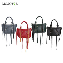 Fasion Women Leather Handbags Tassels Shoulder Cross Body Women Messenger Bag Large Capacity Women Bags Tote ELY