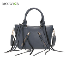 Fasion Women Leather Handbags Tassels Shoulder Cross Body Women Messenger Bag Large Capacity Women Bags Tote ELY