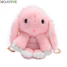 Rabbit Fur Handbags Lovely Plush Handbag Women Messenger Bags Bunny Shoulder Crossbody Bag Tote Clutches Designer ELY