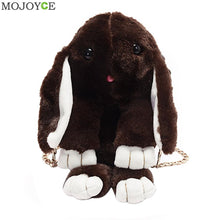 Rabbit Fur Handbags Lovely Plush Handbag Women Messenger Bags Bunny Shoulder Crossbody Bag Tote Clutches Designer ELY