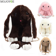 Rabbit Fur Handbags Lovely Plush Handbag Women Messenger Bags Bunny Shoulder Crossbody Bag Tote Clutches Designer ELY