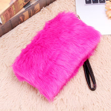 Women Artificial Conny Woollen Wallet Purse Messenger Clutch Bag Long Wallet Casual Lady Cash Purse Women Hand Bag ELY