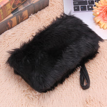 Women Artificial Conny Woollen Wallet Purse Messenger Clutch Bag Long Wallet Casual Lady Cash Purse Women Hand Bag ELY