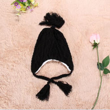 Women Caps Hats Plush Earflap Hat Knitted Wool Beanie Cap Woolen Warm Christmas Caps 1STL ELY