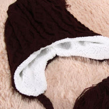 Women Caps Hats Plush Earflap Hat Knitted Wool Beanie Cap Woolen Warm Christmas Caps 1STL ELY