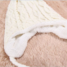 Women Caps Hats Plush Earflap Hat Knitted Wool Beanie Cap Woolen Warm Christmas Caps 1STL ELY