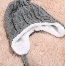 Women Caps Hats Plush Earflap Hat Knitted Wool Beanie Cap Woolen Warm Christmas Caps 1STL ELY
