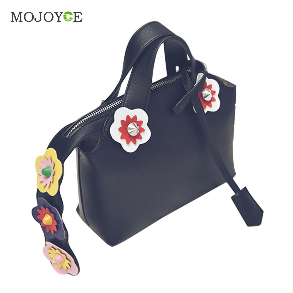 Women Leather Handbag Flowers Ladies Shoulder Bag Bolsa Feminina Bolsos famous Designer Women Messenger Bag ELY