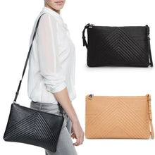 Woman Leather Handbags Tote Crossbody Bags Shoulder PU Leather Messenger Bag Stripes Clutch Handbags Bolsa Feminina ELY