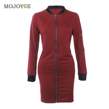 Women Basic Coats Long Sleeves Bomber Jacket Classic Style Zip Up Biker Vintage Stylish Coats 1STL ELY