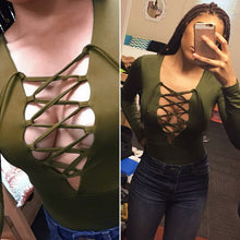 Women Bodysuit Long Sleeve Playsuit Short Deep V neck Women Jumpsuit Romper Sexy Body Bodycon Jumpsuit Combinaison ELY