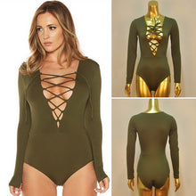 Women Bodysuit Long Sleeve Playsuit Short Deep V neck Women Jumpsuit Romper Sexy Body Bodycon Jumpsuit Combinaison ELY